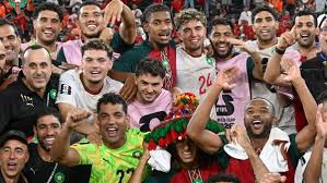 جماهير المغرب تحتفل بإقصاء هولندا من كأس العالم