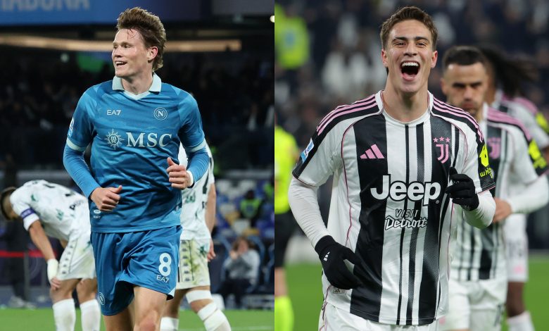 يوفنتوس يتقدم على نابولي بثنائية ديفيد ويلديز في قمة تورينو